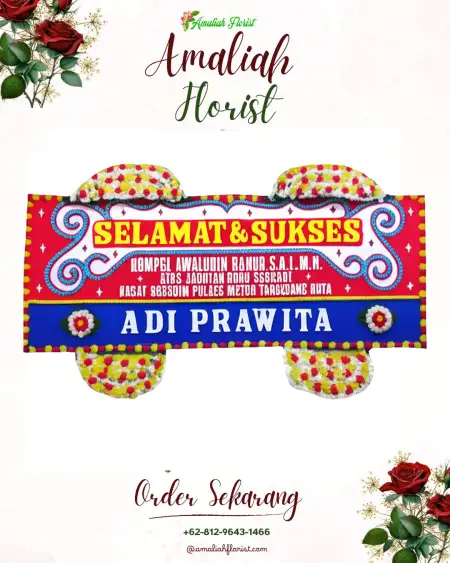 Papan Bunga Ucapan Selamat Pakuwesi